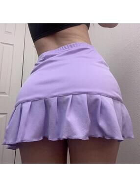 Lilac tennis skirt pleated